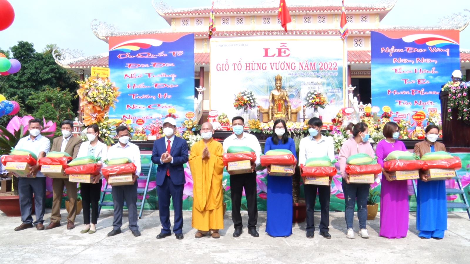 UBND huyện Đăk Hà tổ chức Lễ Giỗ tổ Hùng Vương tại Chùa Kỳ Quang (thị trấn Đăk Hà, huyện Đăk Hà)