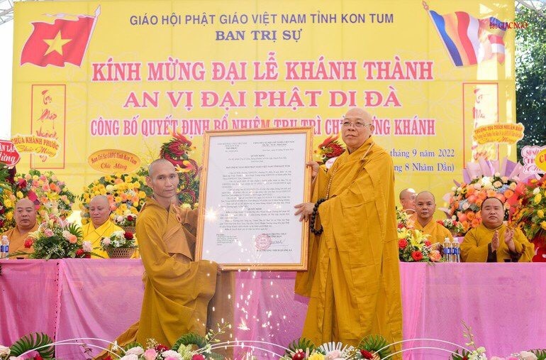 Chùa Hưng Khánh tổ chức Đại  lễ khánh thành, an vị Phật đài A Di Đà và công bố Quyết định bổ nhiệm Trụ trì
