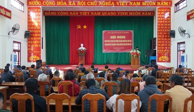 Ủy ban nhân dân huyện Tu Mơ Rông tổ chức Hội nghị tuyên truyền, phổ biến pháp luật về tín ngưỡng, tôn giáo